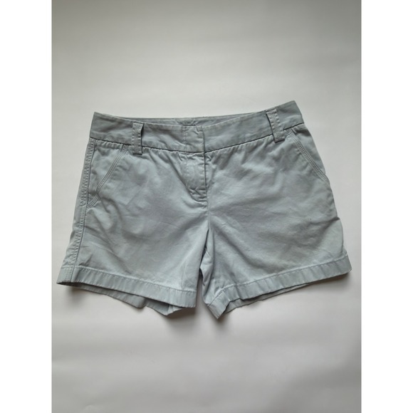 J.Crew Pants - J.Crew City Fit Chino Shorts Womens 6 Light Blue Cotton Twill Low Rise 3 Inseam